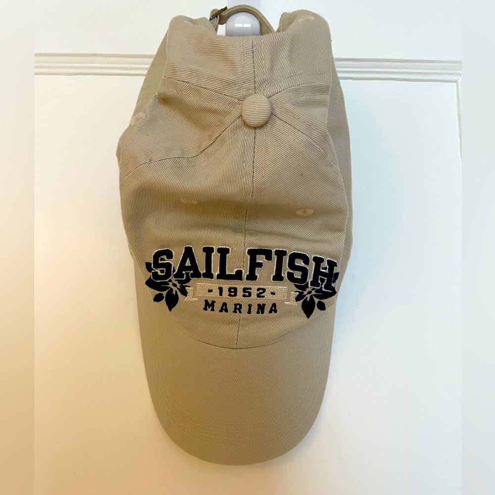 Father's Day Sailfish Marina Ball Hat Cap EUC!!